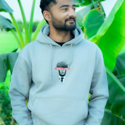 Men’s Light-Grey Peaky Blinders Hoodie – 100% Cotton Fleece